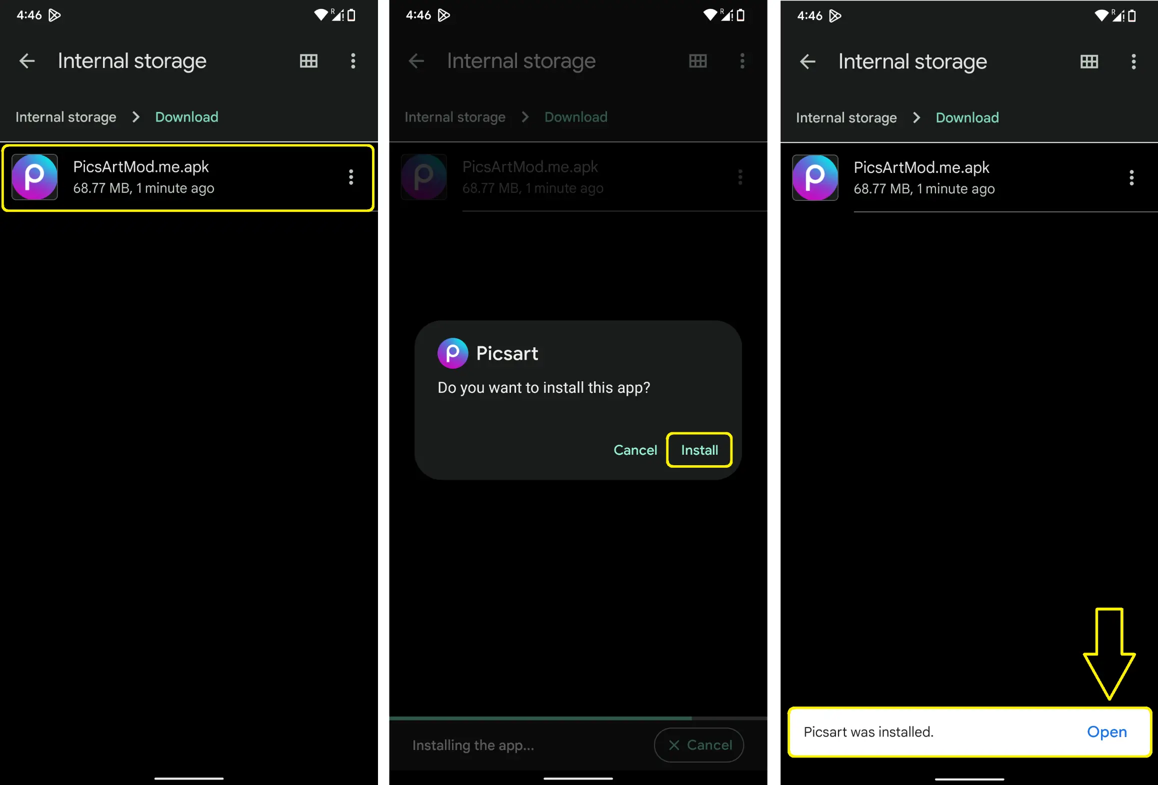 Install Picsart Mod Premium APK