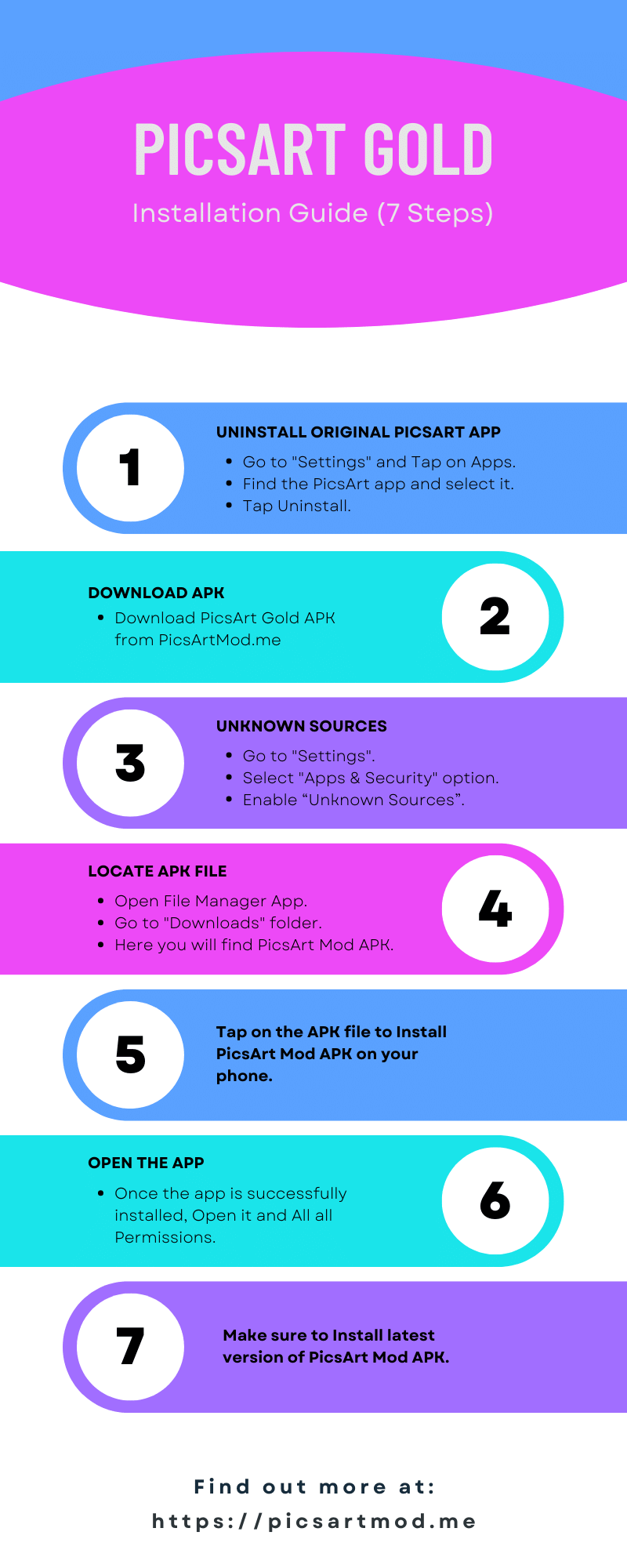 PicsArt Gold Infographics